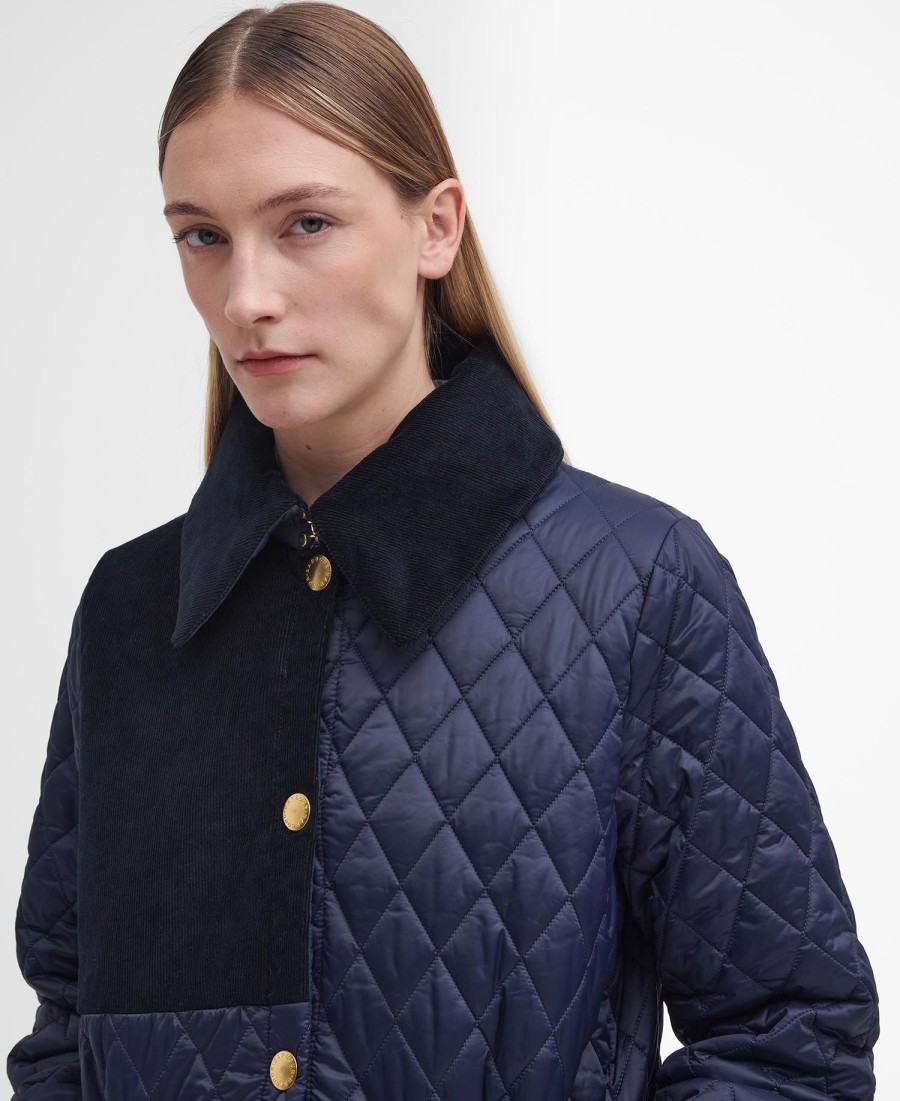 reeth patchwork gewatteerde jas