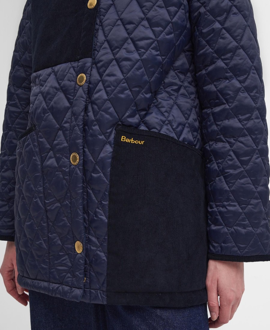 reeth patchwork gewatteerde jas