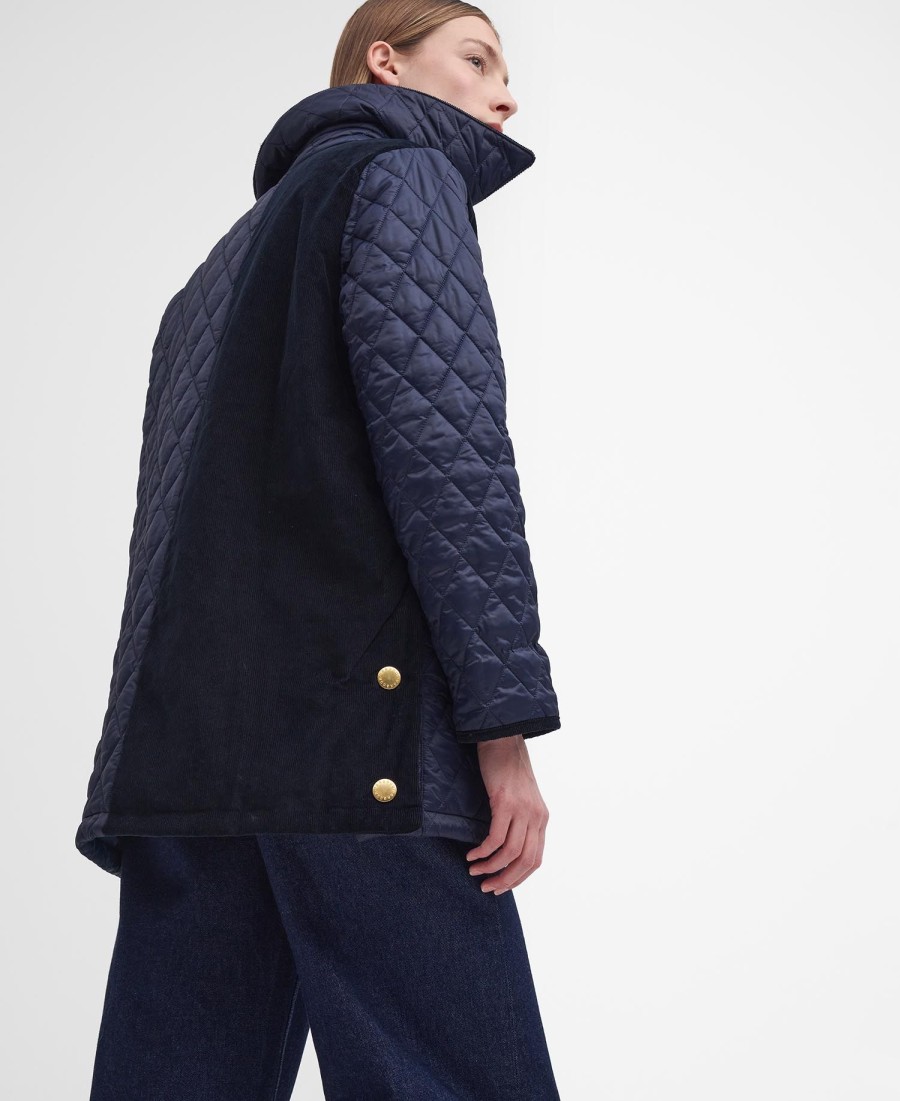 reeth patchwork gewatteerde jas