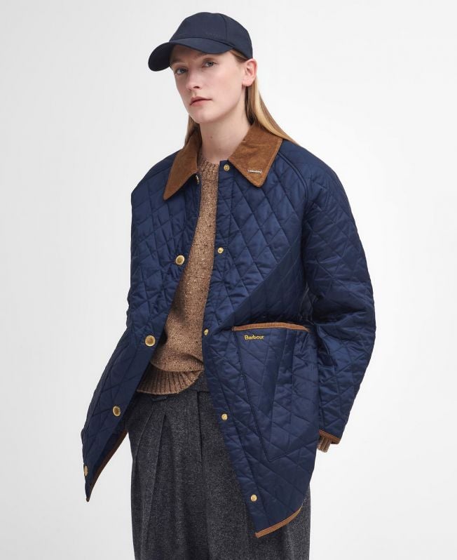 liddesdale jaren 30 oversized gewatteerde jas