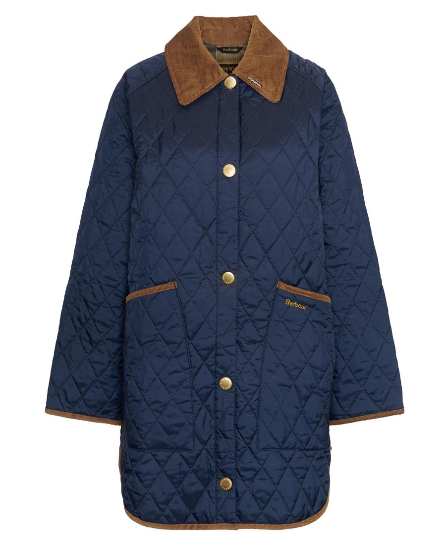 liddesdale jaren 30 oversized gewatteerde jas