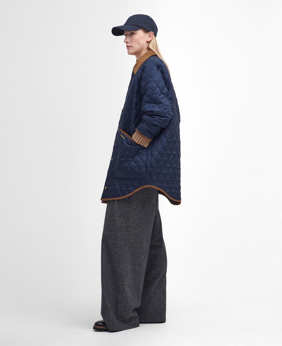 liddesdale jaren 30 oversized gewatteerde jas