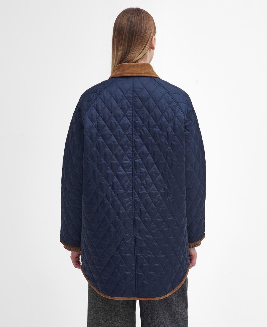 liddesdale jaren 30 oversized gewatteerde jas