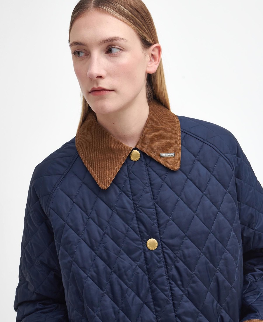 liddesdale jaren 30 oversized gewatteerde jas