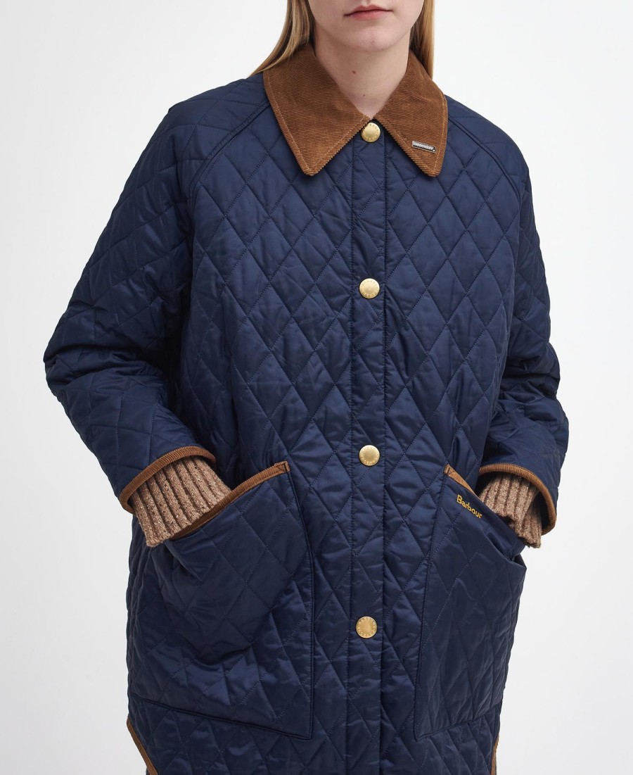 liddesdale jaren 30 oversized gewatteerde jas