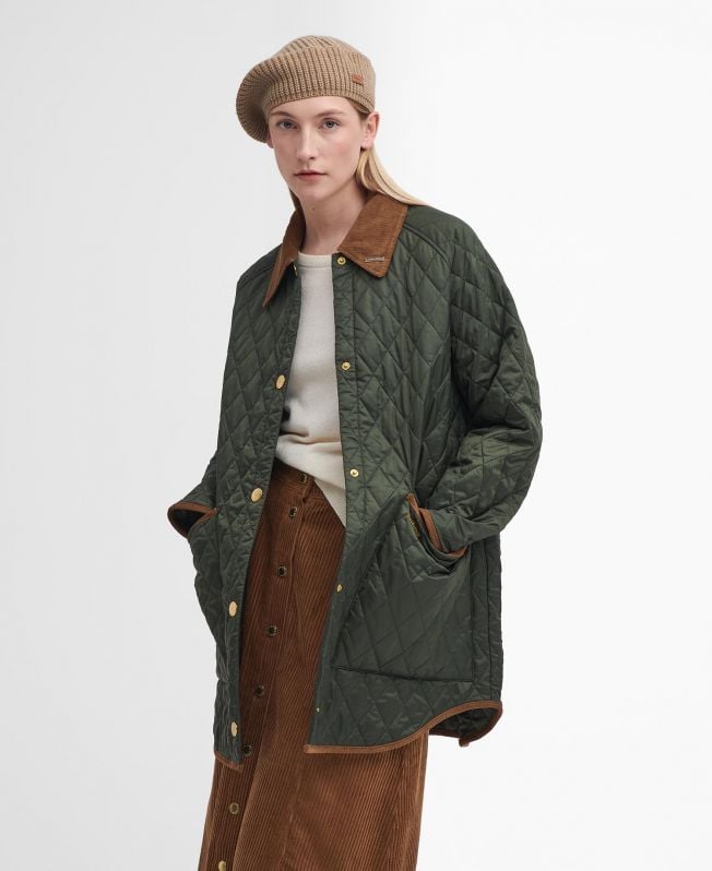 liddesdale jaren 30 oversized gewatteerde jas