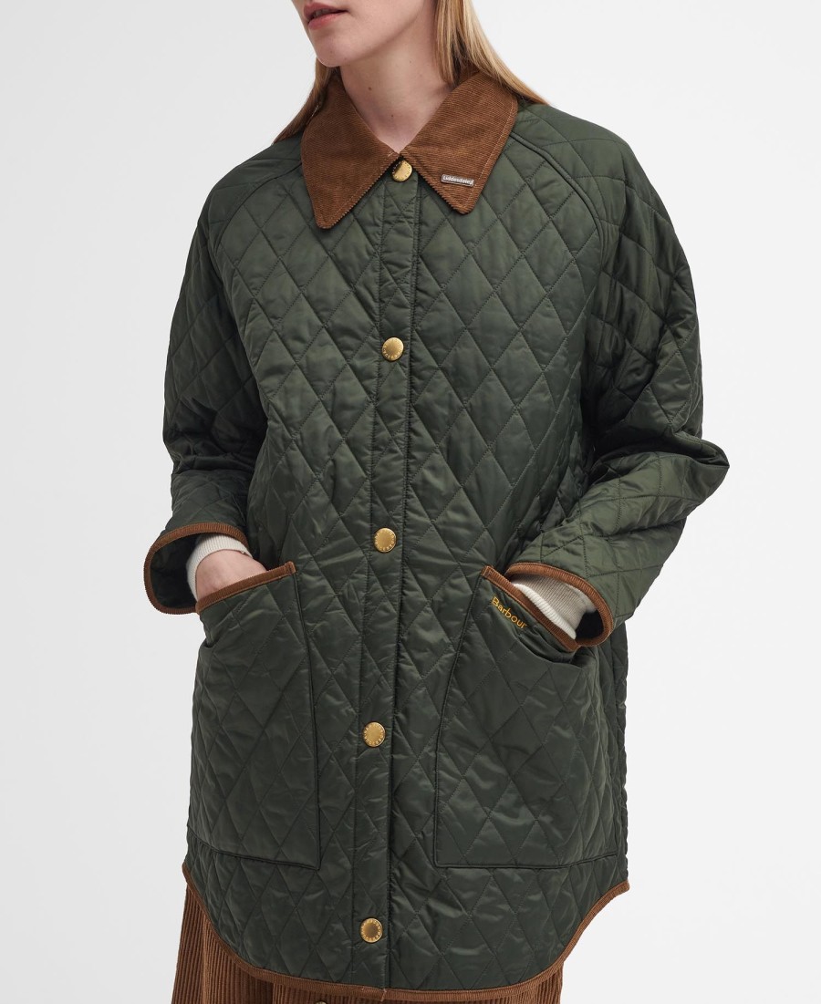 liddesdale jaren 30 oversized gewatteerde jas