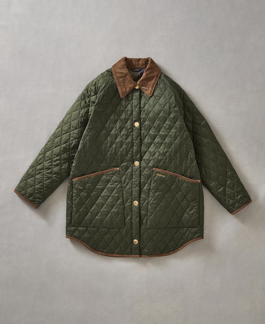 liddesdale jaren 30 oversized gewatteerde jas