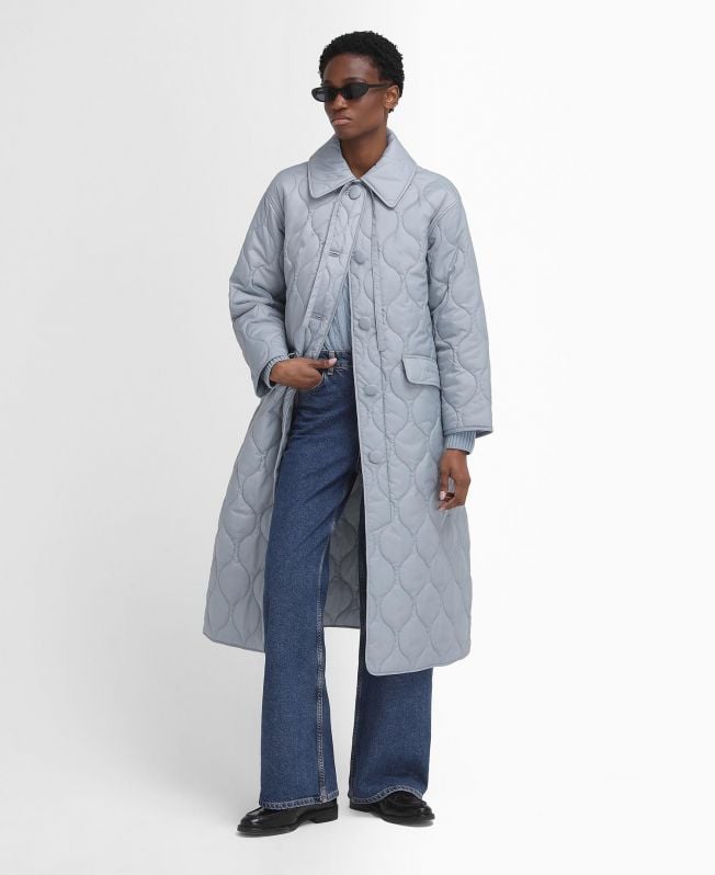 barbour the edit by alexa amy gewatteerde autojas