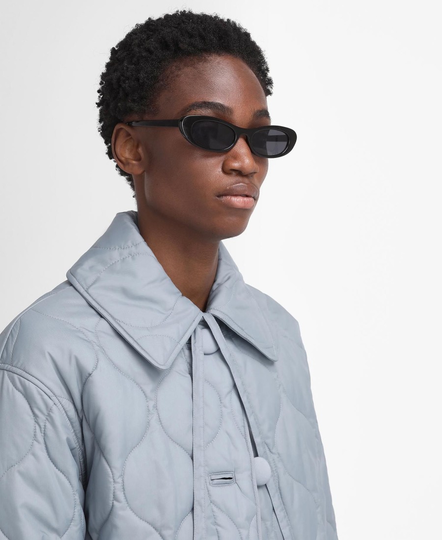 barbour the edit by alexa amy gewatteerde autojas
