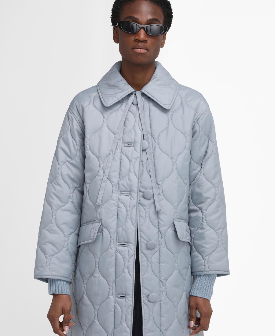 barbour the edit by alexa amy gewatteerde autojas