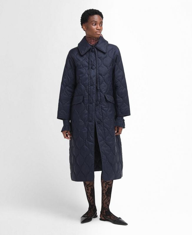 barbour the edit by alexa amy gewatteerde autojas