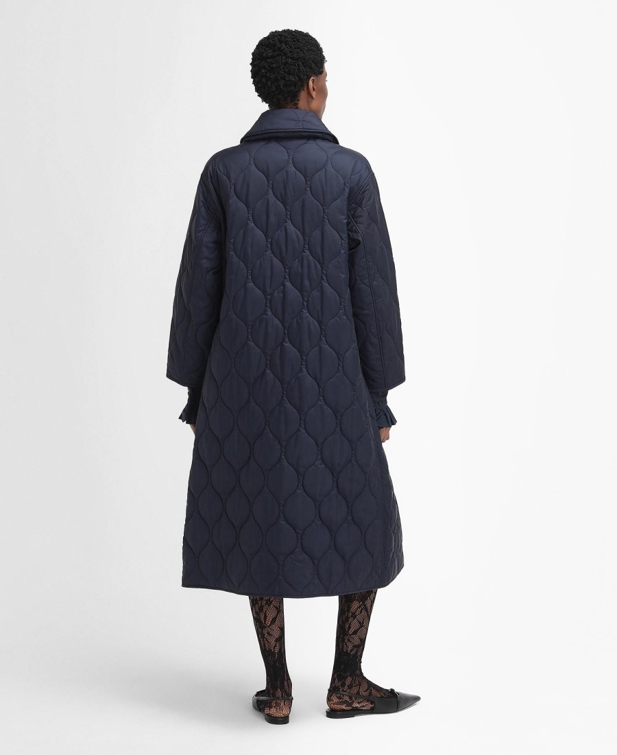 barbour the edit by alexa amy gewatteerde autojas