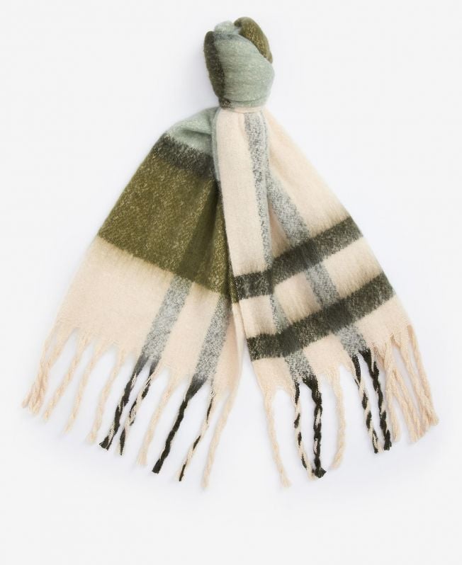 isla tartan bouclé sjaal
