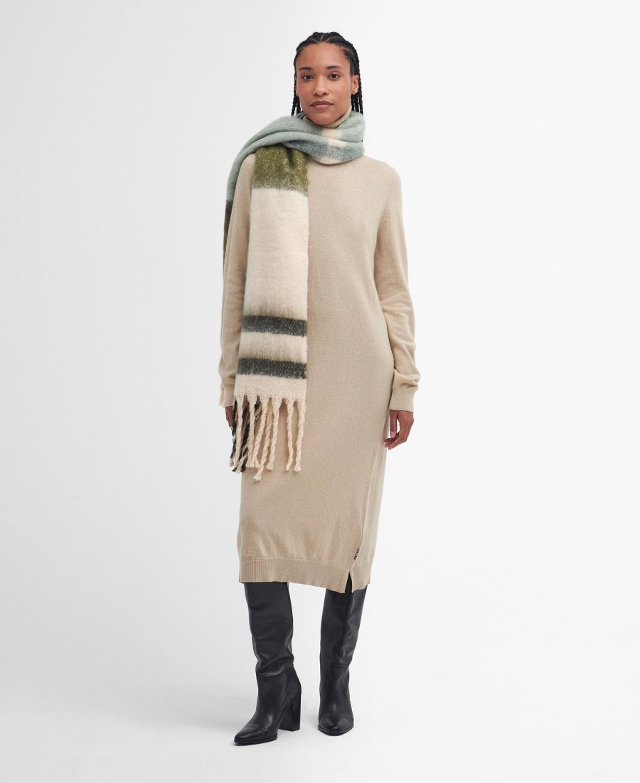 isla tartan bouclé sjaal