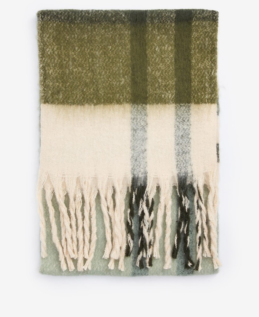 isla tartan bouclé sjaal