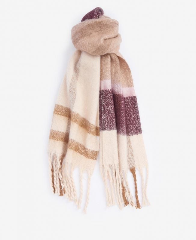 isla tartan bouclé sjaal