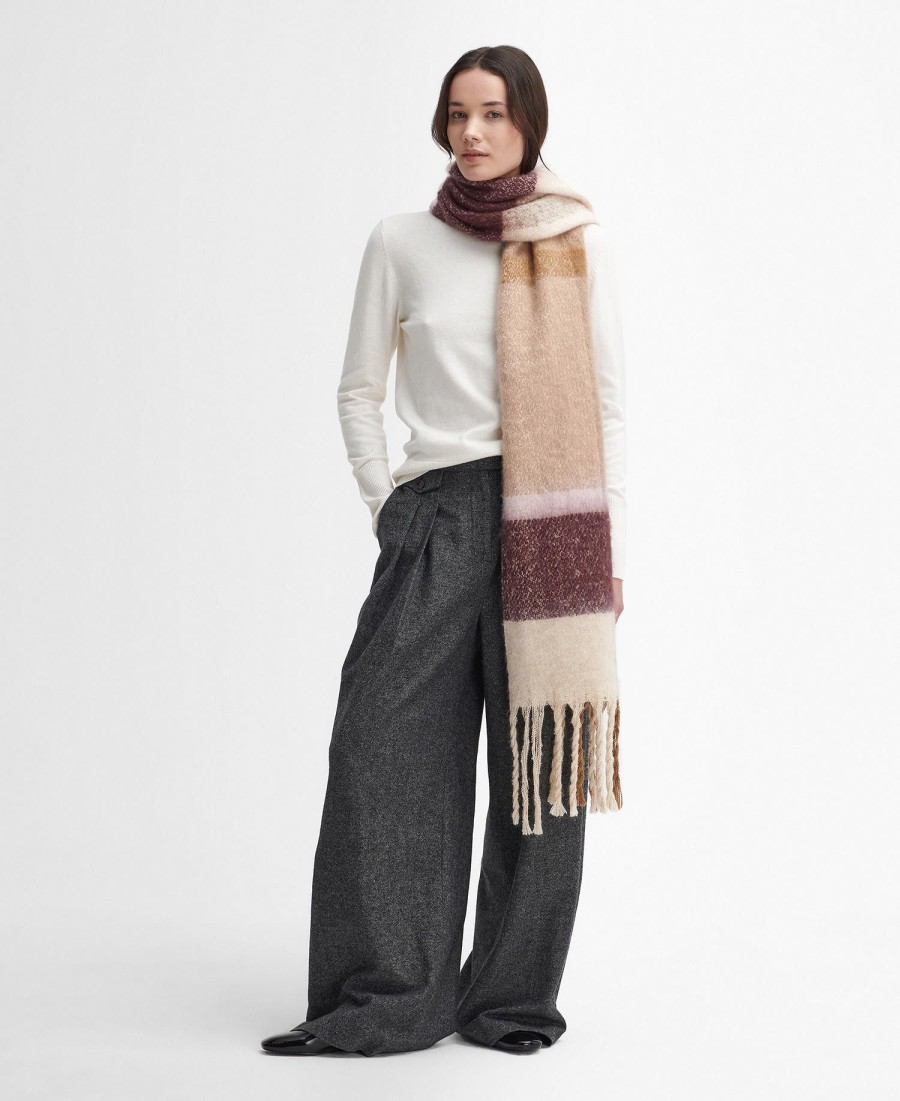 isla tartan bouclé sjaal