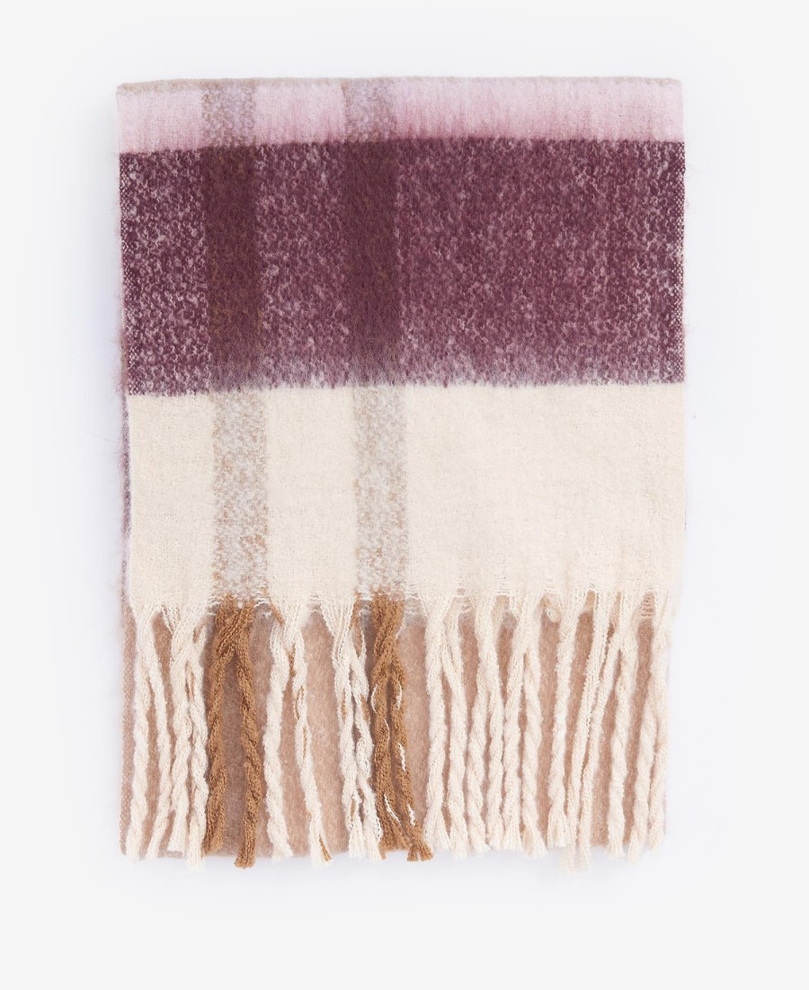 isla tartan bouclé sjaal