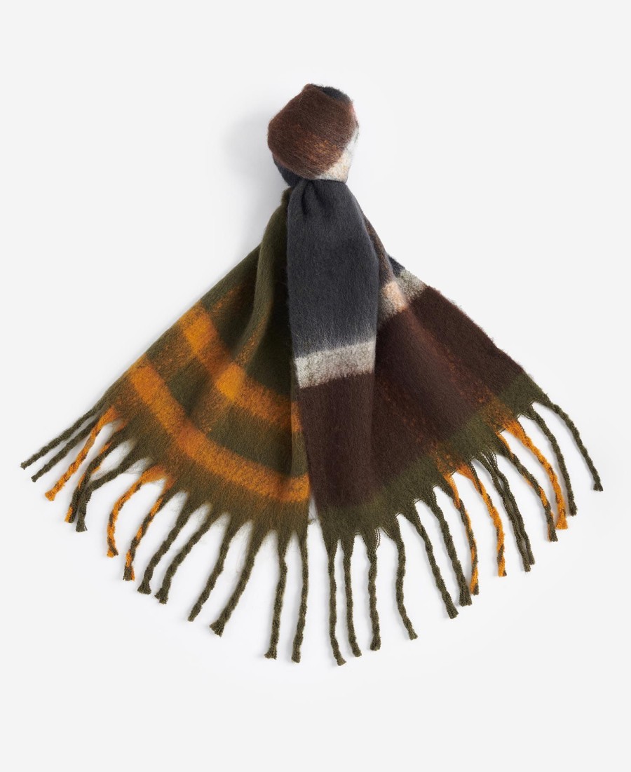 isla tartan bouclé sjaal