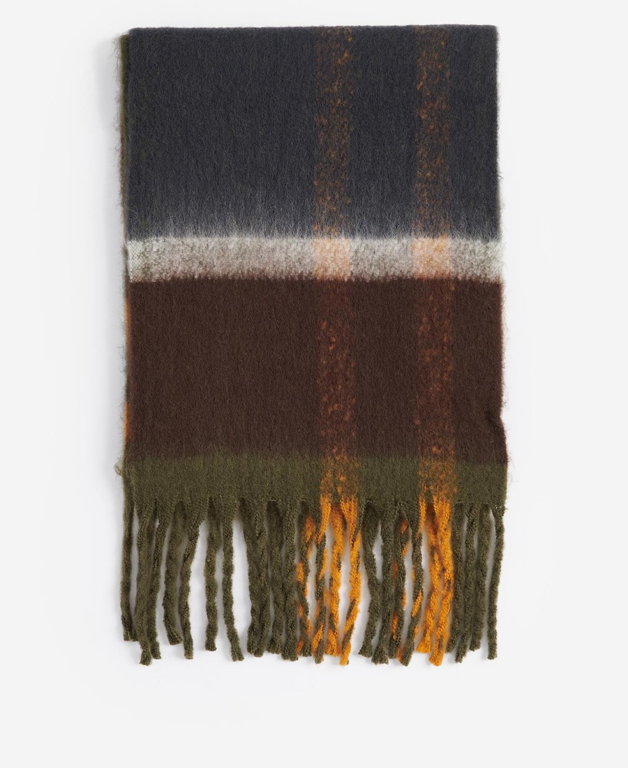 isla tartan bouclé sjaal
