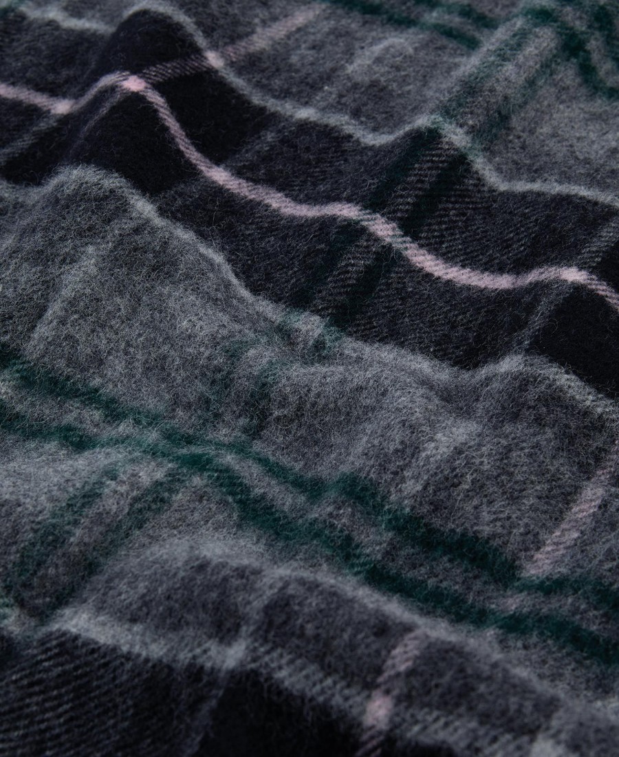barbour x ganni tartan sjaal