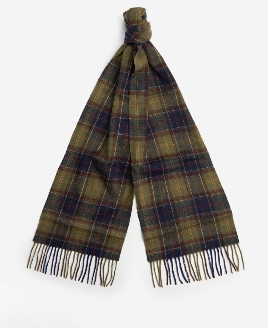 cadeauset met tartan sjaal en handschoenen