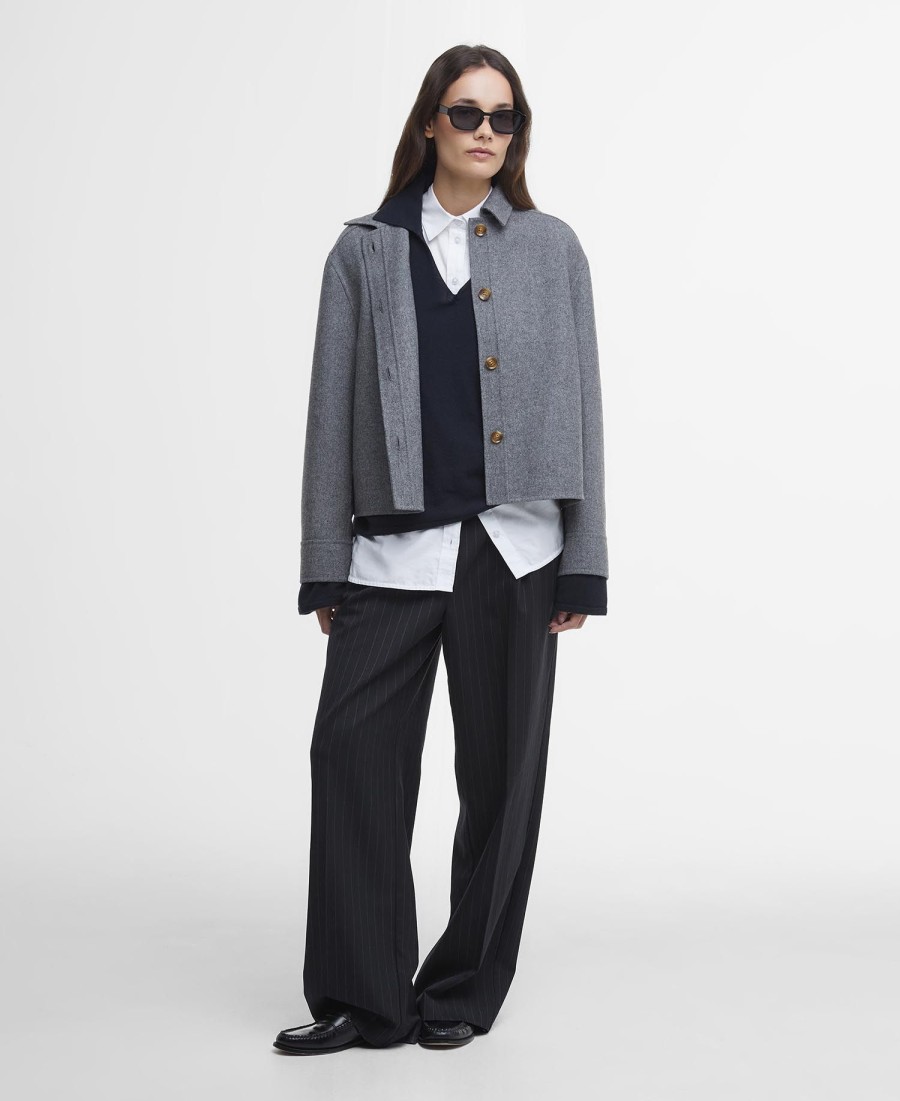emery wollen blend oppervlakte shirt