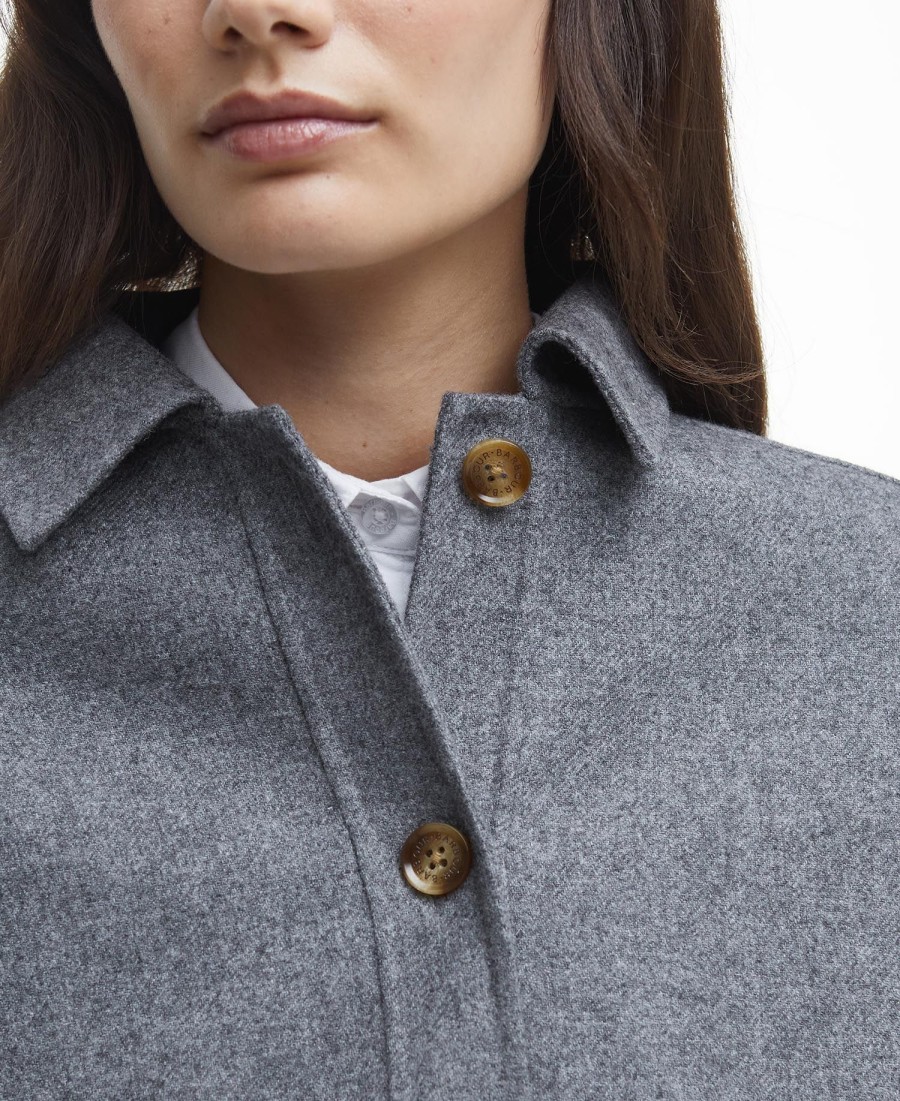 emery wollen blend oppervlakte shirt