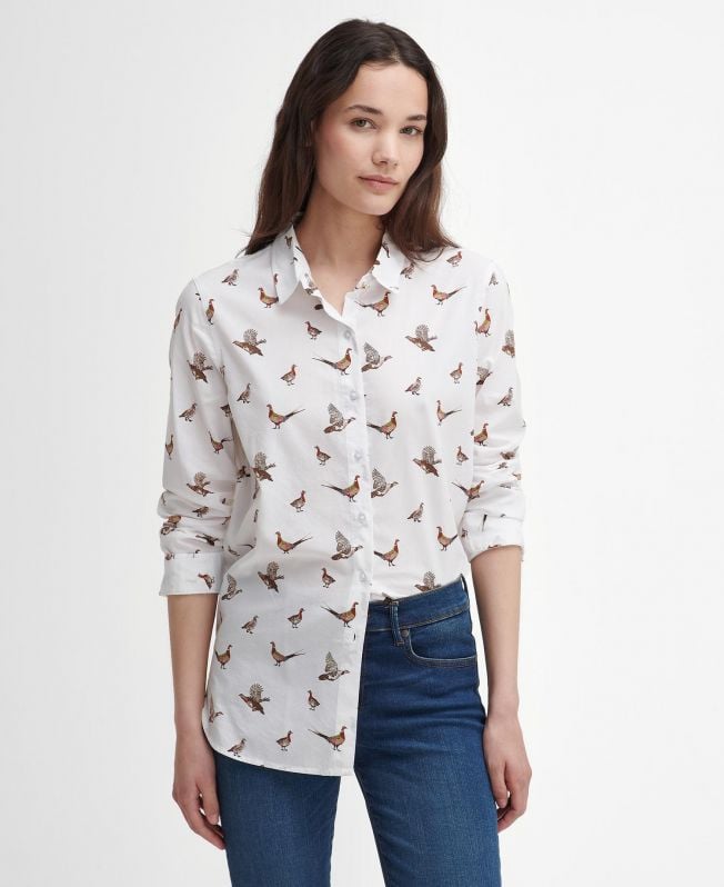 safari relaxed shirt met lange mouwen