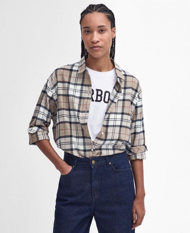 elishaw relaxed shirt met lange mouwen