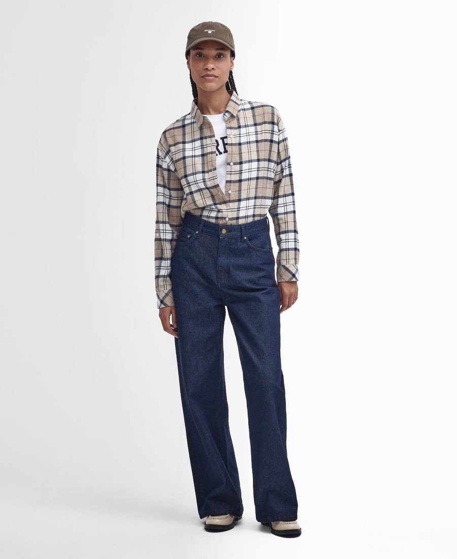 elishaw relaxed shirt met lange mouwen