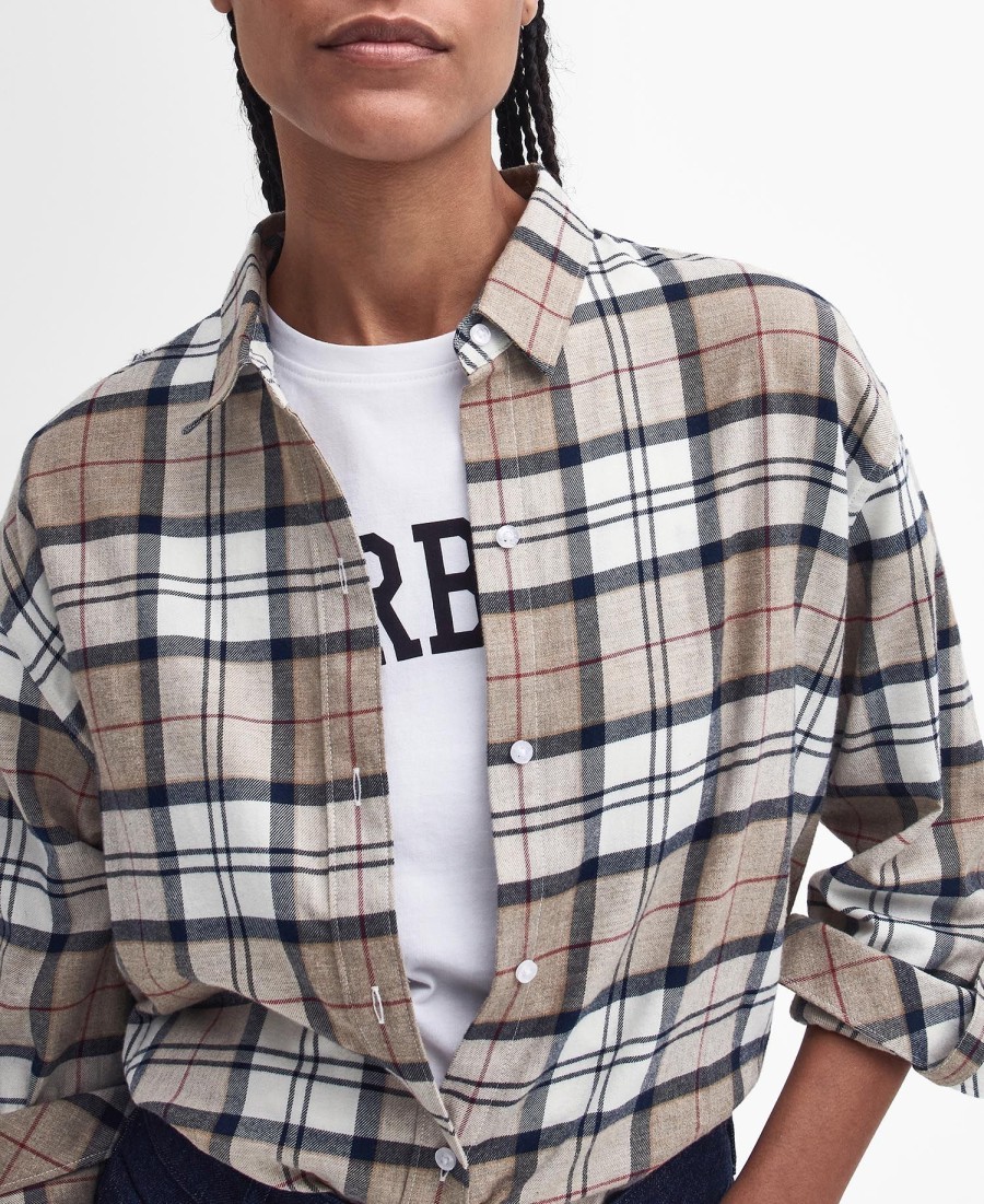 elishaw relaxed shirt met lange mouwen