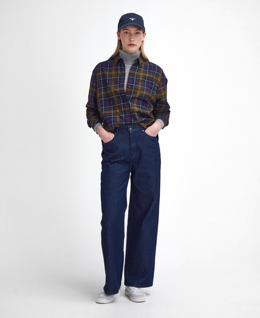 elishaw relaxed shirt met lange mouwen