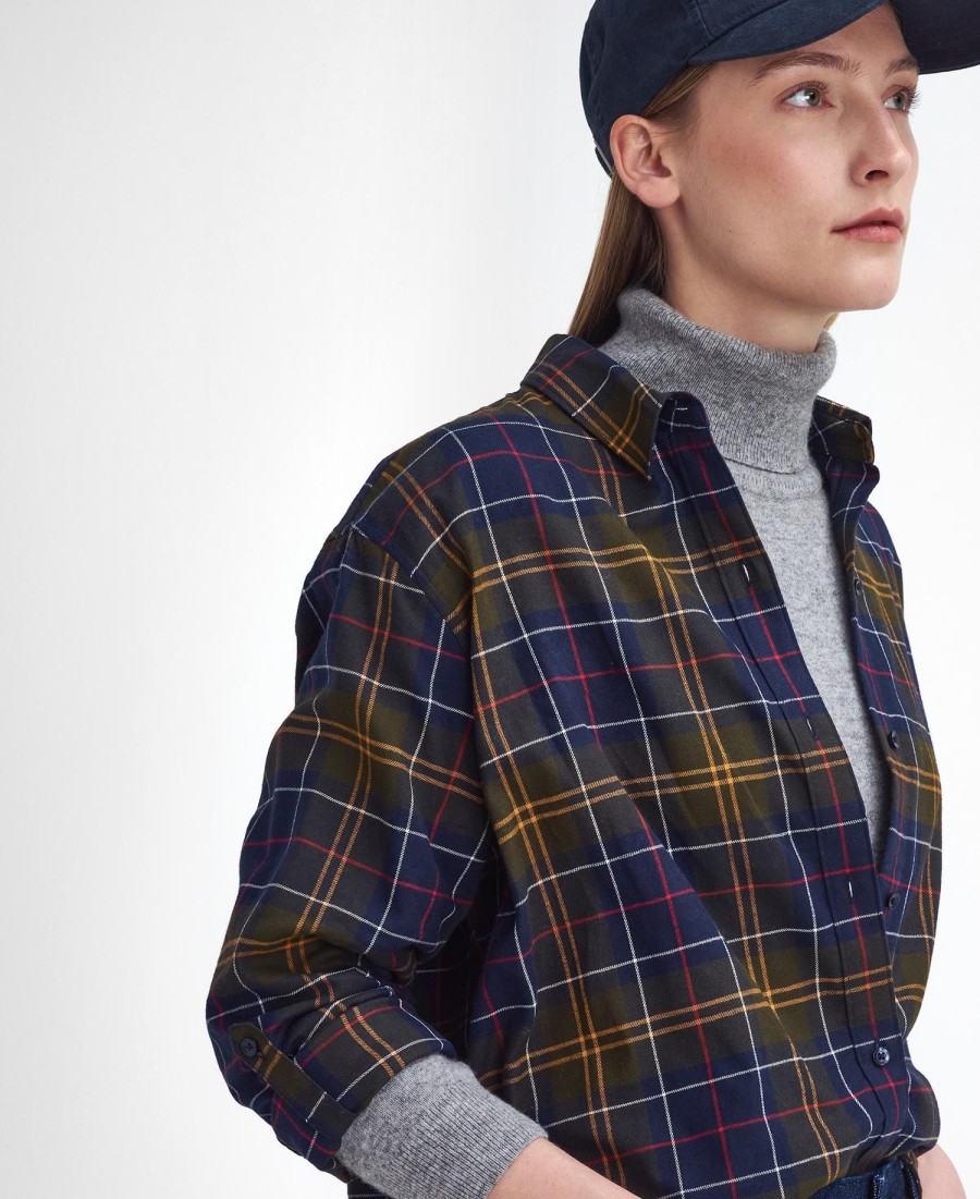 elishaw relaxed shirt met lange mouwen