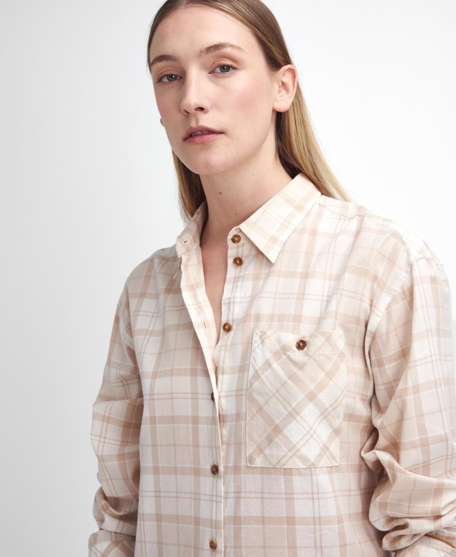aubrey regular shirt met lange mouwen