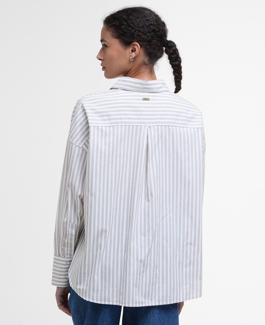 violetta gestreept shirt met lange mouwen
