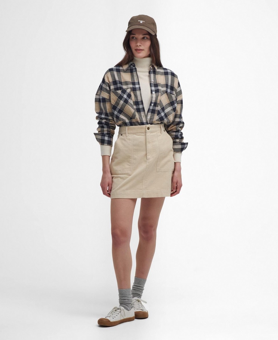 larisa geruite blouse met lange mouwen