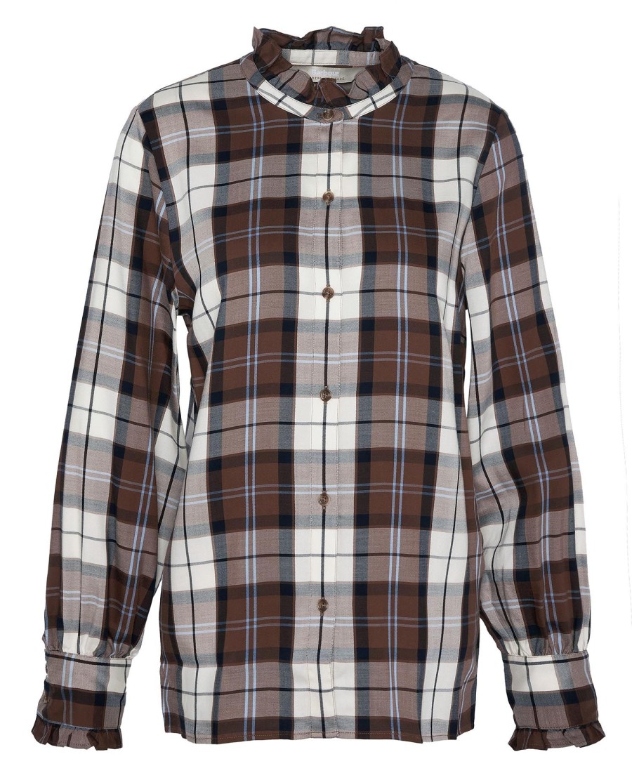 paars shirt met lange mouwen