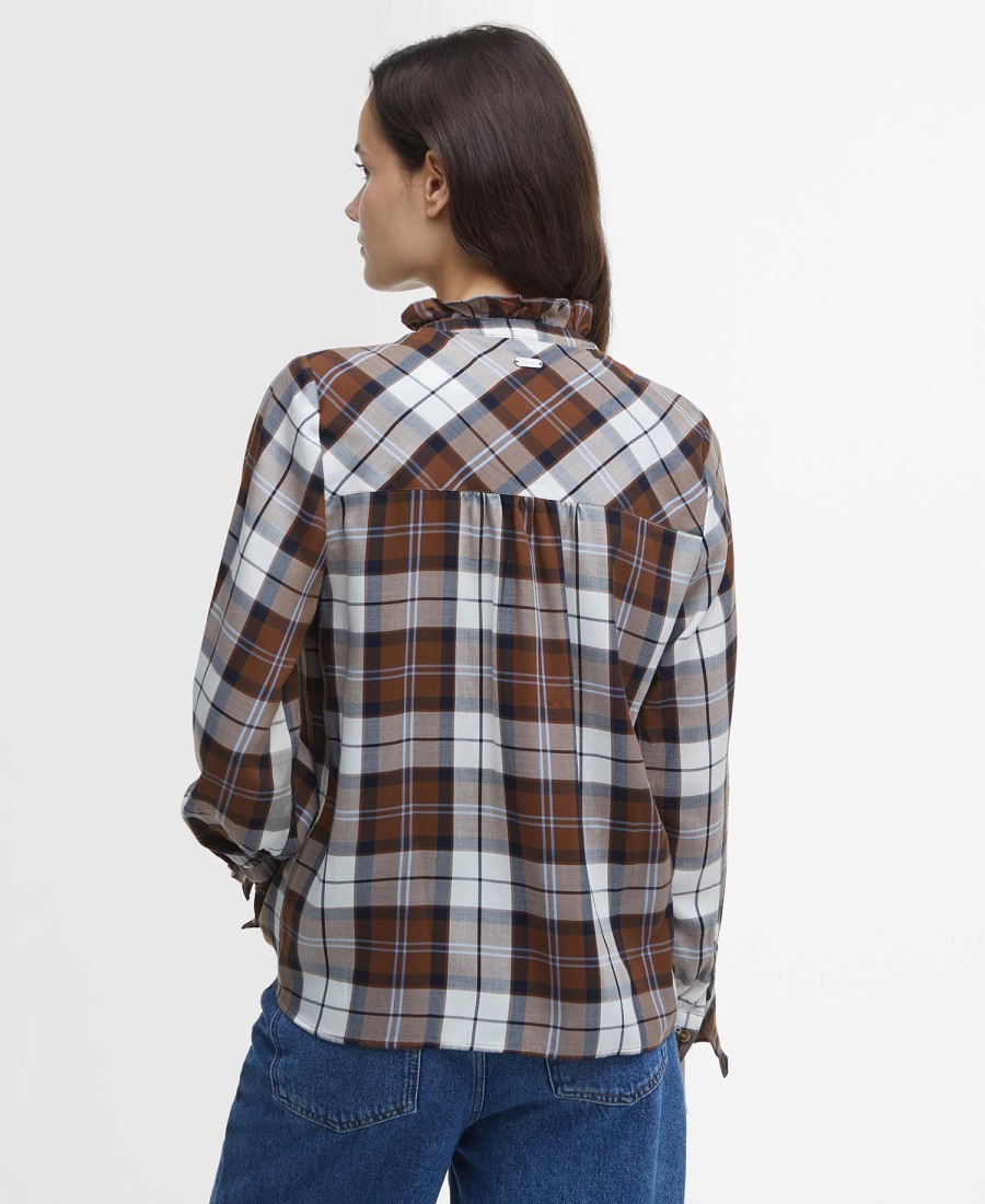 paars shirt met lange mouwen