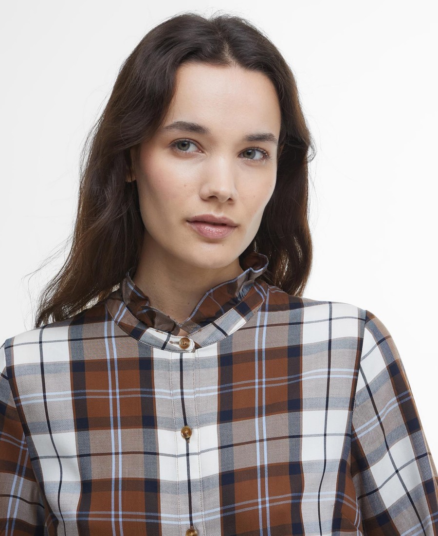 paars shirt met lange mouwen