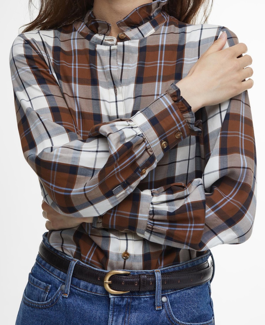 paars shirt met lange mouwen