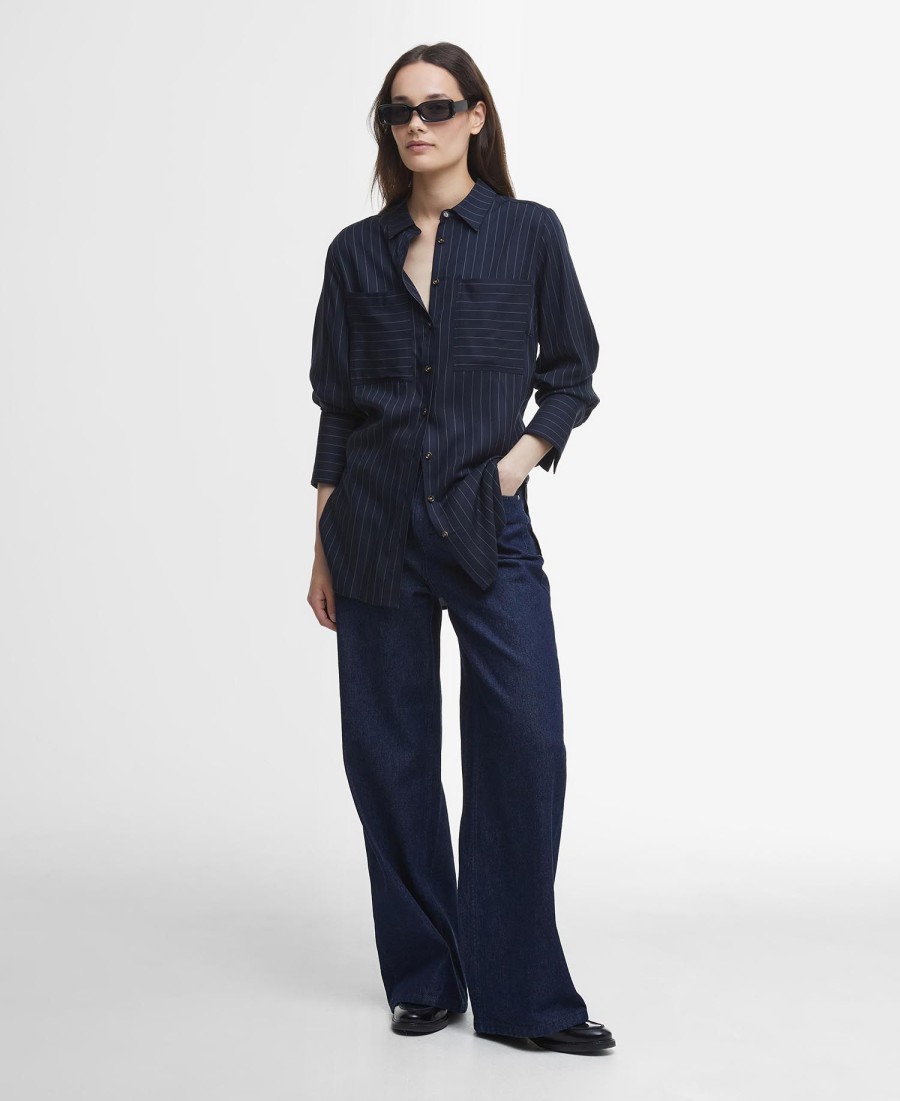 carrie relaxed pinstripe shirt