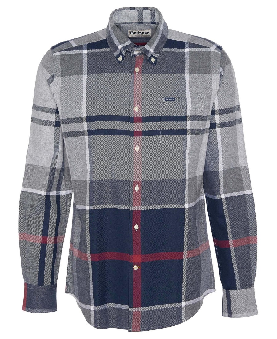 dunoon overhemd met lange mouwen getailleerd model