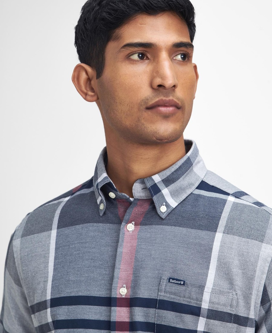 dunoon overhemd met lange mouwen getailleerd model