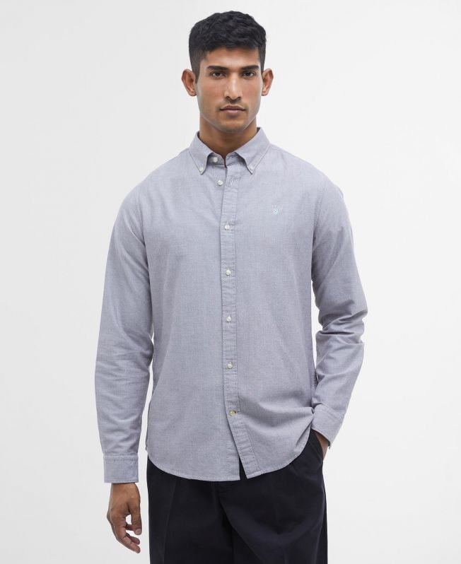 getailleerd oxford-hemd met lange mouwen