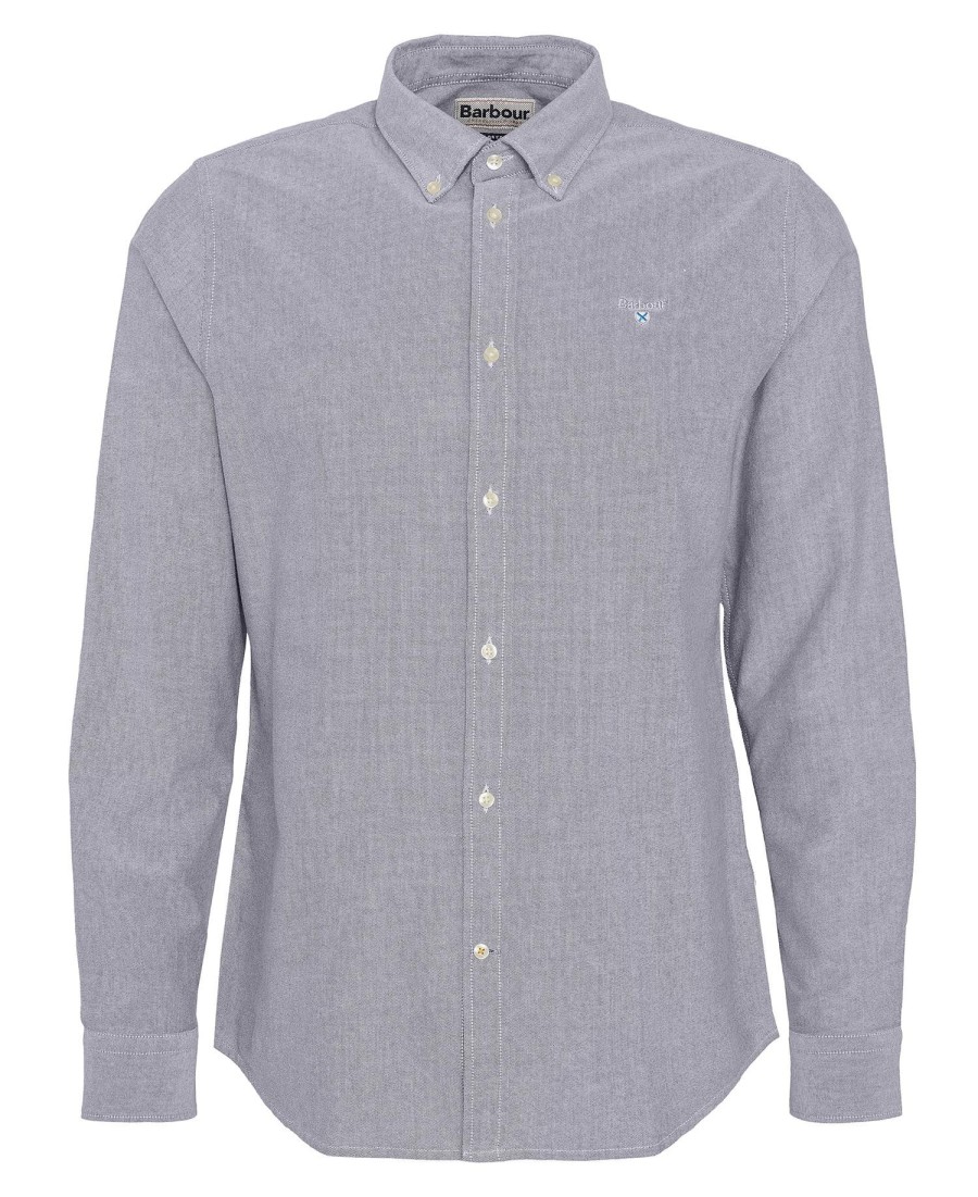 getailleerd oxford-hemd met lange mouwen