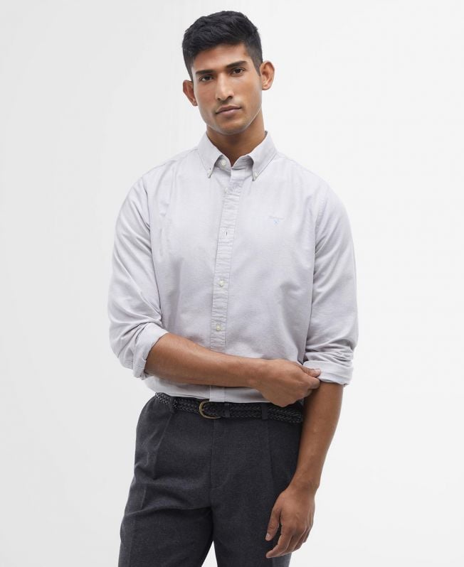 getailleerd oxford-hemd met lange mouwen