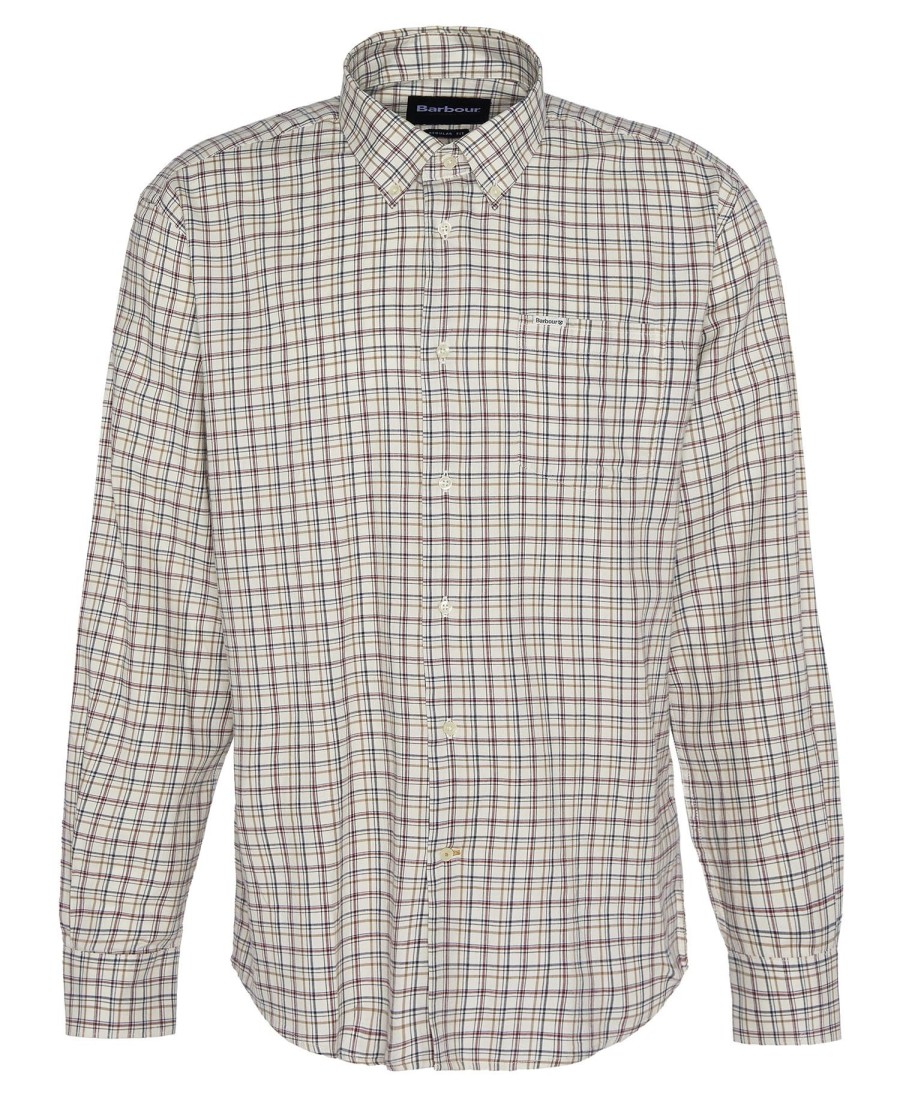 ashton regular shirt met lange mouwen