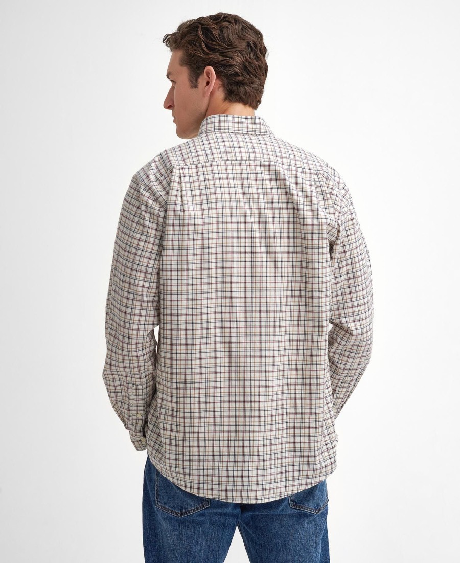 ashton regular shirt met lange mouwen